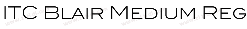ITC Blair Medium Reg字体转换